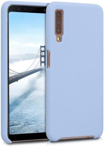 kwmobile Husa pentru Samsung Galaxy A7 (2018), Silicon, Albastru, 47730.58  (4063004040799) (Husa telefon mobil) - Preturi
