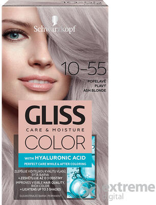 Vásárlás: Schwarzkopf Gliss Color 10-55 hamuszőke Hajfesték, hajszínező  árak összehasonlítása, Gliss Color 10 55 hamuszőke boltok