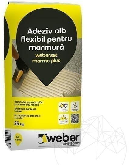 Weber Saint Gobain Romania Adeziv Marmura si Granit - Weber Marmo Plus, 25  kg (Adeziv gresie, faianta) - Preturi