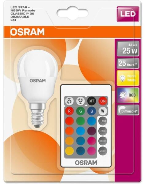 Vásárlás: OSRAM LEDVANCE E14 4.2W 250lm 2700K (4058075430839) LED izzó árak  összehasonlítása, LEDVANCE E 14 4 2 W 250 lm 2700 K 4058075430839 boltok