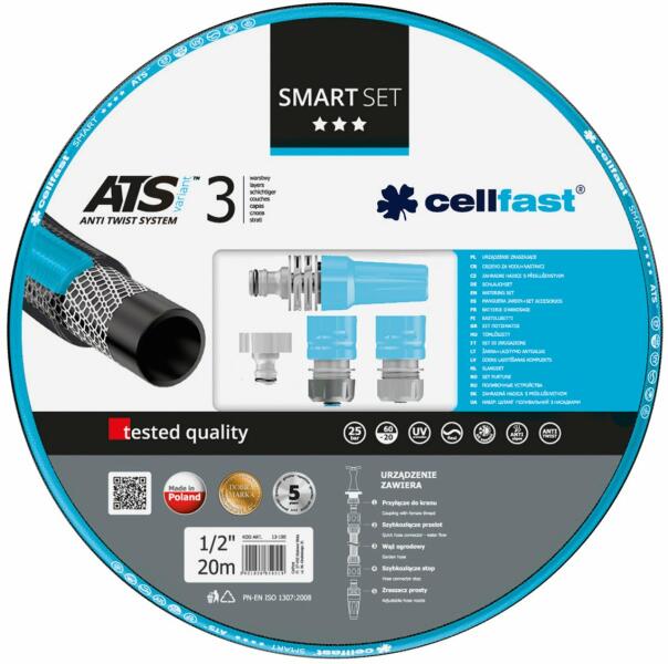 Vásárlás: Cellfast smart ats csavarodásmentes tömlő szett 3 rétegű 1/2″ 20  m Locsolótömlő árak összehasonlítása, smart ats csavarodásmentes tömlő  szett 3 rétegű 1 2 20 m boltok