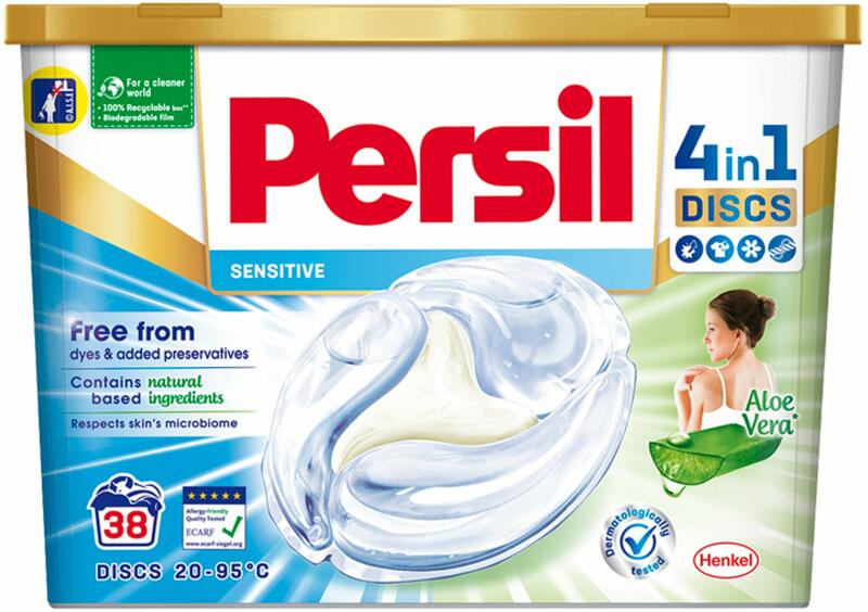 Vásárlás: Persil Discs Sensitive 38 db Mosószer, mosópor árak  összehasonlítása, DiscsSensitive38db boltok