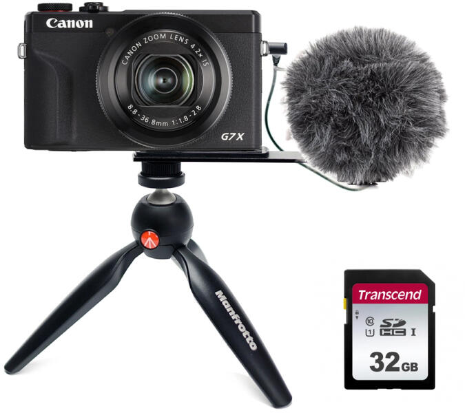 Canon PowerShot G7 X Mark III Vlogger Kit (3637C013AA) Aparat foto
