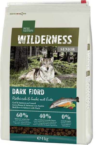 Vásárlás: REAL NATURE Wilderness száraz kutyaeledel senior Dark Fjord  gímszarvas&lazac 4kg Kutyatáp árak összehasonlítása, Wilderness száraz  kutyaeledel senior Dark Fjord gímszarvas lazac 4 kg boltok