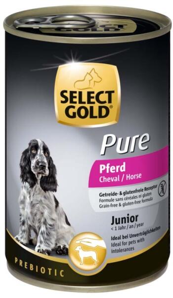 Vásárlás: SELECT GOLD Pure kutya konzerv junior lóhús 6x400g Kutyatáp árak  összehasonlítása, Pure kutya konzerv junior lóhús 6 x 400 g boltok