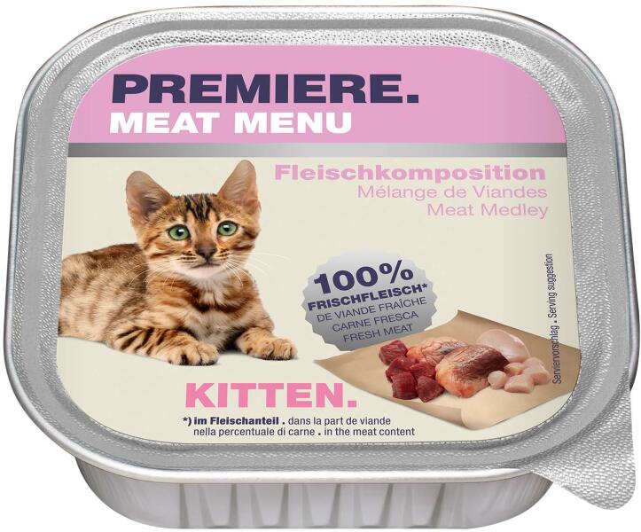 Vásárlás: PREMIERE Meat Menu macska tálka kitten húsos válogatás 16x100g  Macskaeledel árak összehasonlítása, Meat Menu macska tálka kitten húsos  válogatás 16 x 100 g boltok