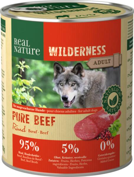 Vásárlás: REAL NATURE Wilderness kutya konzerv adult marha 6x800g Kutyatáp  árak összehasonlítása, Wilderness kutya konzerv adult marha 6 x 800 g boltok
