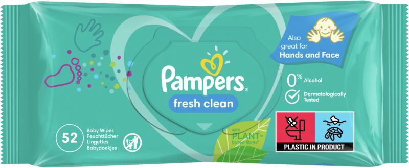 Vásárlás: Pampers Fresh Clean 52db Törlőkendő árak összehasonlítása, Fresh  Clean 52 db boltok