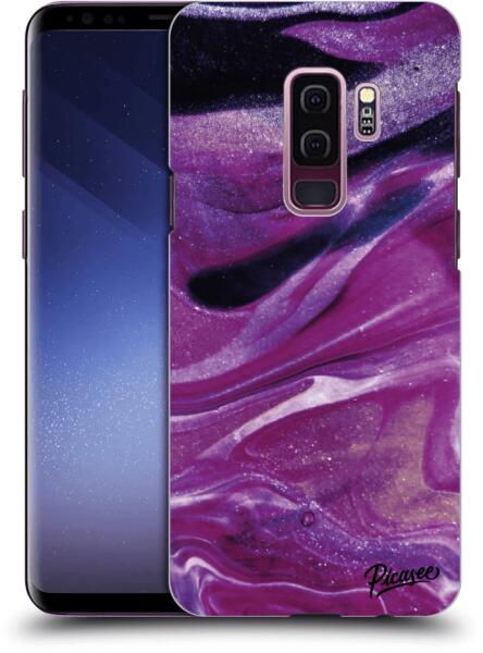 Picasee Husă transparentă din silicon pentru Samsung Galaxy S9 Plus G965F -  Purple glitter (Husa telefon mobil) - Preturi
