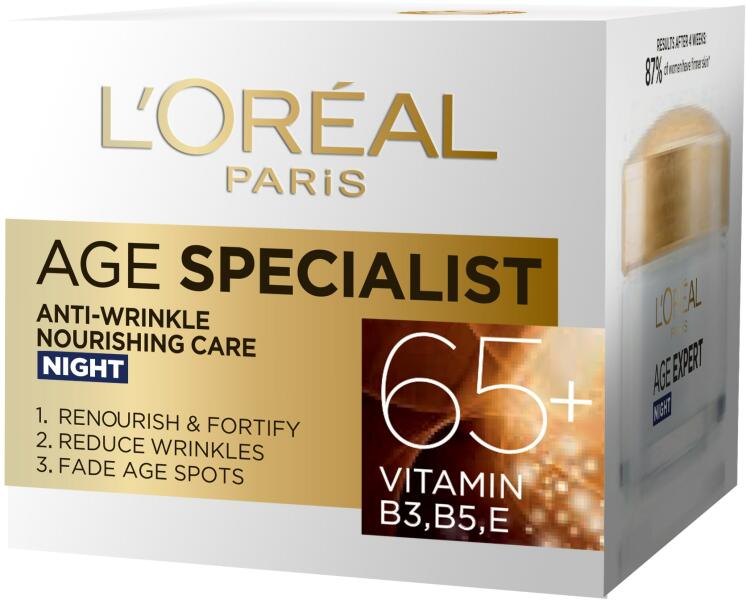 Age Specialist 65+ éjszakai ránctalanító arckrém 50 ml
