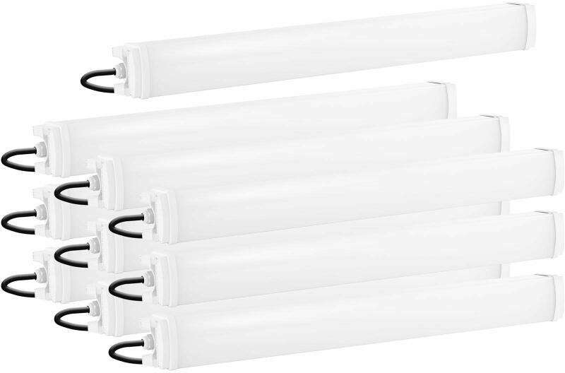 LED lámpa nedves helyiségbe - 10 darabos készlet - 40 W - 90 cm - 4400 lm - 6000-6500 K (LED waterproof luminare-SET 4 10pcs)