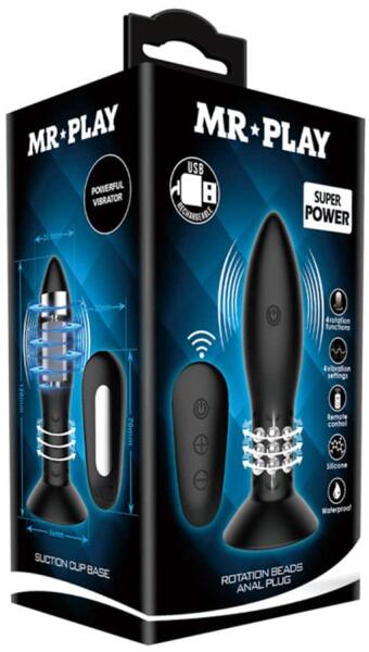 Mr. Play - Rotation Beads Anal Plug