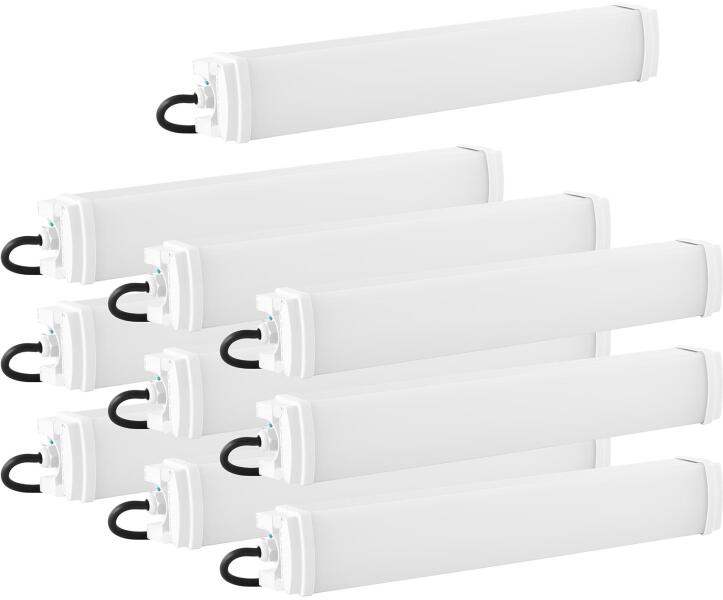 LED lámpa nedves helyiségbe - 10 darabos készlet 30 W - 60 cm - 3300 lm - 6000-6500 K (LED waterproof luminare-SET 6 10pcs)