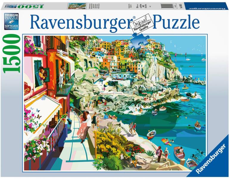 Ravensburger Puzzle Romantism In Cinque Terre, 1500 Piese - Rvspa16953  (rvspa16953) (Puzzle) - Preturi