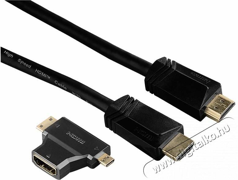 Vásárlás: Hama 122227 TL high speed HDMI kábel ethernettel+ micro/mini  adapter, 1, 5M Video kábel árak összehasonlítása, 122227 TL high speed HDMI  kábel ethernettel micro mini adapter 1 5 M boltok