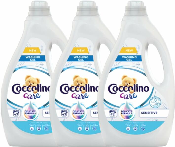 Vásárlás: Coccolino Care Sensitive Mosógél 129 mosás 3x1, 72L Mosószer,  mosópor árak összehasonlítása, Care Sensitive Mosógél 129 mosás 3 x 1 72 L  boltok
