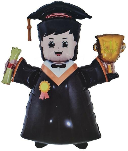 Fólia lufi - Ballagó fiú - Diploma
