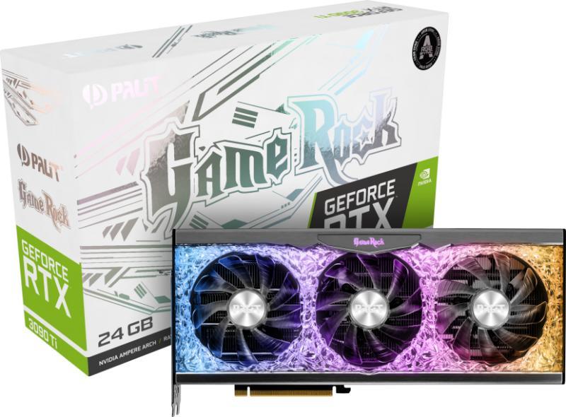 Palit GeForce GameRock RTX 3090 Ti 24GB GDDR6X 384bit (NED309T019SB-1022G)  Видео карти Цени, оферти и мнения, списък с магазини