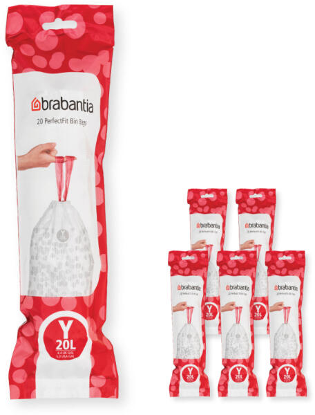 Szemeteszsákok Y PERFECTFIT 20 l, 120 db, Brabantia (BRAB138300)