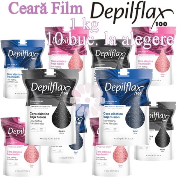 Depilflax 10 Buc LA ALEGERE - Ceara FILM Granule extra elastica 1kg -  Depilflax (Indepartarea parului) - Preturi