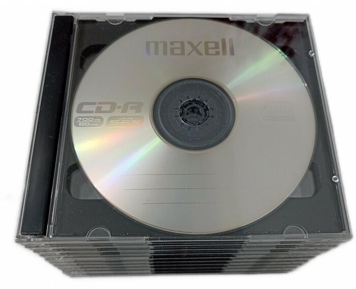 Maxell CD-R 20 discuri Maxell 700MB/80minute 52x cu 10