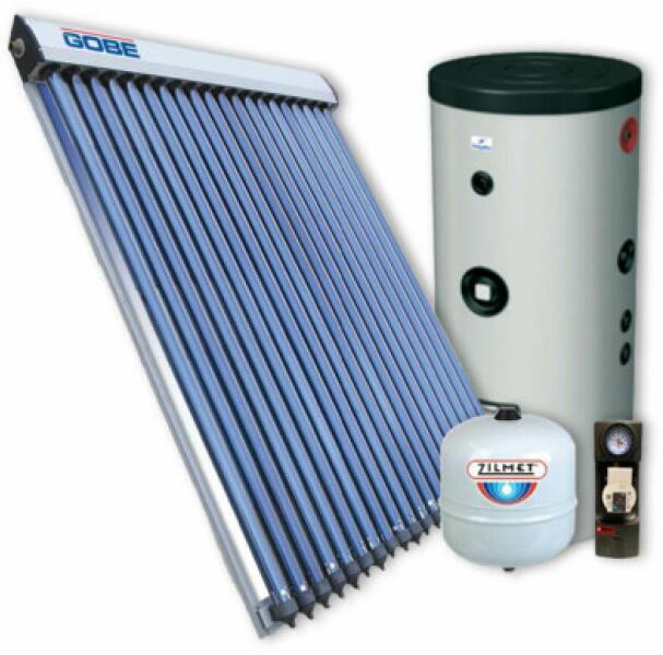 GOBE Pachet Solar - Preparare Apa Calda Menajera Pentru 3-4 Persoane,  Colector Cu 20 De Tuburi Gobe (Colector solar) - Preturi