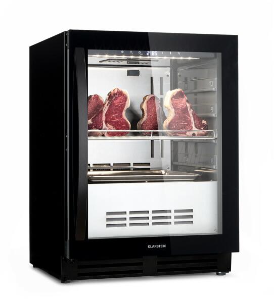 Klarstein Steakhouse Pro 98 Onyx Промишлен хладилник Цени, оферти и мнения,  списък с магазини, евтино Klarstein Steakhouse Pro 98 Onyx