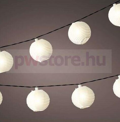 Vásárlás: Lumineo Kültéri hálózatos lampionfüzér fehér 9, 5m, 20 LED  (40101381) Kültéri izzósor árak összehasonlítása, Kültéri hálózatos  lampionfüzér fehér 9 5 m 20 LED 40101381 boltok