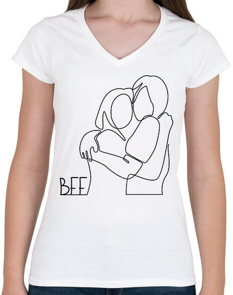 Vásárlás: printfashion BFF - Vonalas minta - Női V-nyakú póló - Fehér Női  póló árak összehasonlítása, BFF Vonalas minta Női V nyakú póló Fehér boltok