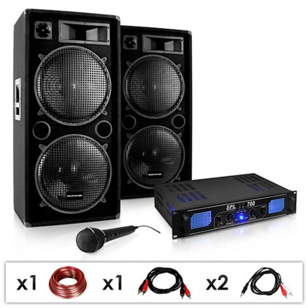 Electronic-Star SET PA DJ "DJ-26"- Amplificator PA Boxe Microfon 2000W  (PL-1182-0211) (PL-1182-0211) (Accesorii DJ) - Preturi