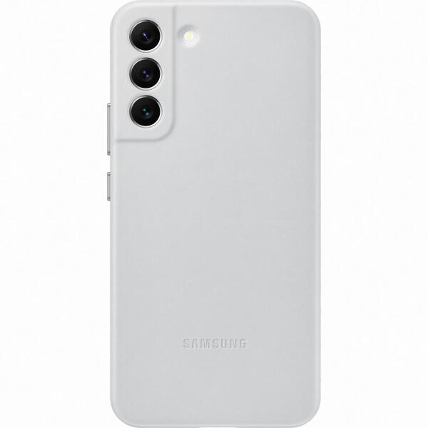 Galaxy S22 leather cover light grey (EF-VS906LJEGWW)