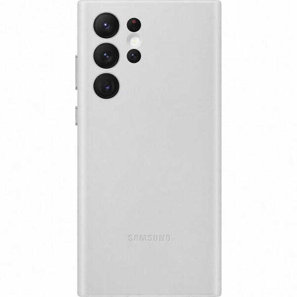 Galaxy S22 Ultra Leather cover light grey (EF-VS908LJEGWW)