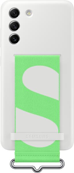 Galaxy S21 FE 5G Silicone cover with strap white (EF-GG990TWEGWW)