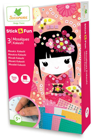 Stick n fun mozaikkép készítő szett - Kokeshi (CRE7027)