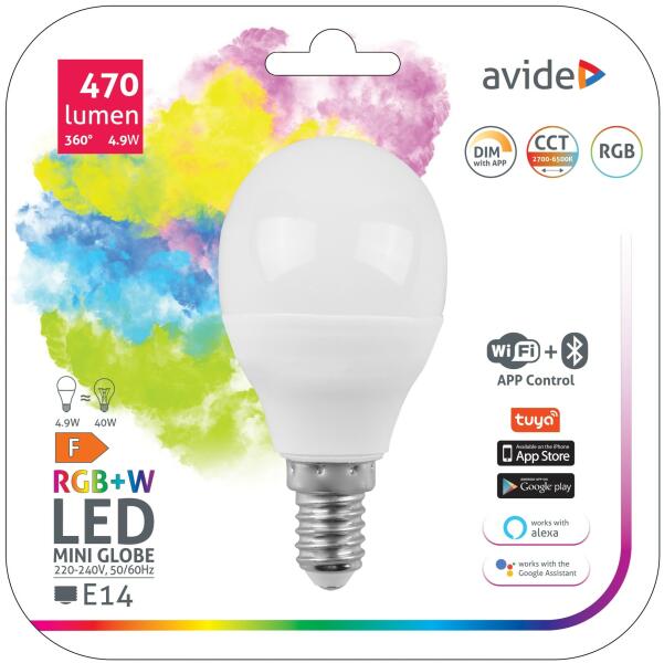 E14 5.5W (ASMG14RGBW-5.5W-WIFI)
