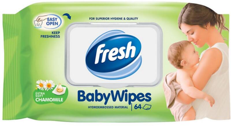 Vásárlás: Fresh Kamillás baba törlőkendő 64db Törlőkendő árak  összehasonlítása, Kamillás baba törlőkendő 64 db boltok