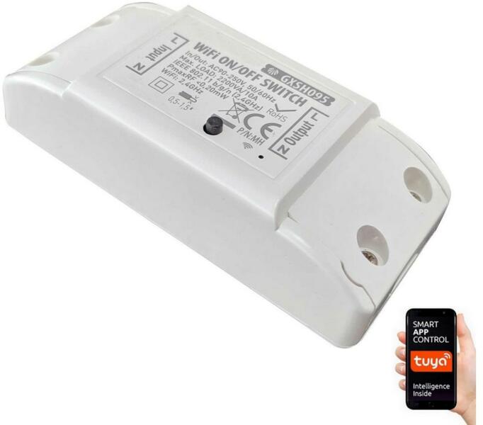 Intelligens kapcsoló készülékekhez 230V 1-csatorna Wi-Fi Tuya GXSH095 (GXSH095)