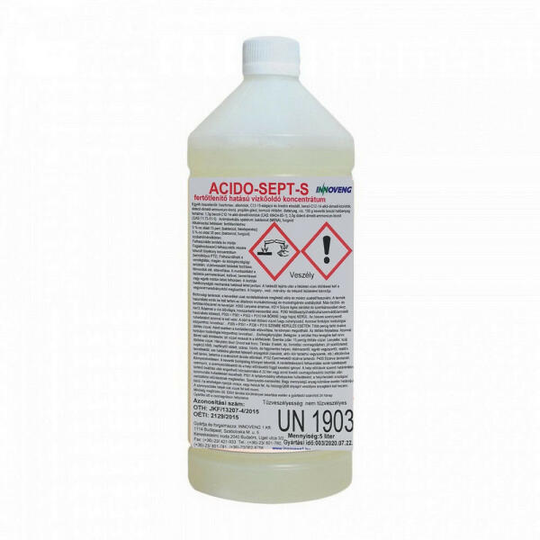 Acido-Sept-S fertőtlenítő vízkőoldó 1L (IASS1)