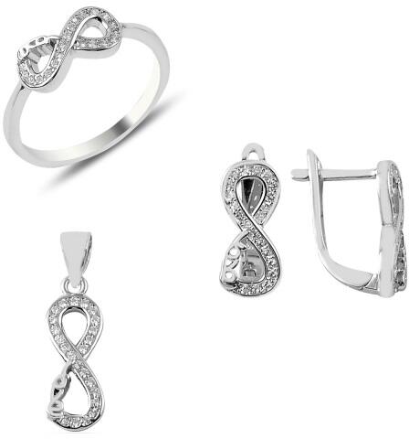 BeSpecial Set argint inel, cercei, pandant Love Infinity (STU0143_165) ( Bijuterii) - Preturi