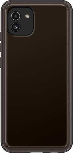 Galaxy A03 Soft clear cover black (EF-QA036TBEGEU)