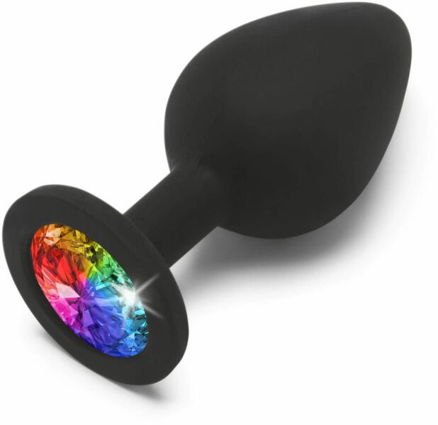 Anal Play - Rainbow Booty Jewel Medium