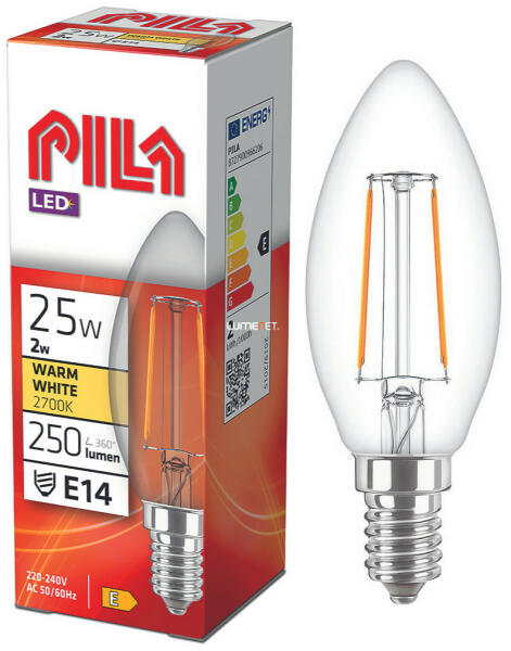 (Philips) E14 LED 2W 250lm 2700K - 25W izzó helyett (929001238331)