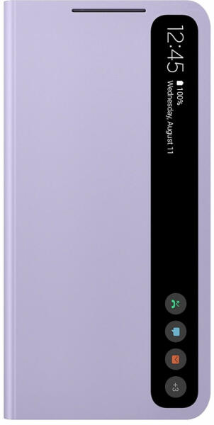 Samsung Galaxy S21 FE G990 Smart Clear View cover lavender (EF-ZG990CVEGEE)  (Husa telefon mobil) - Preturi