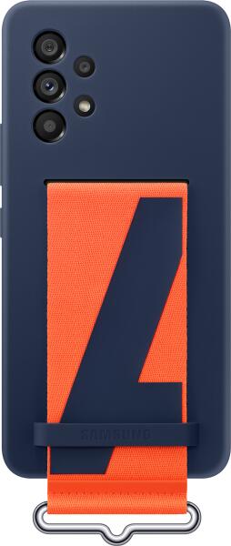 Galaxy A53 5G Silicone cover with strap navy (EF-GA536TNEGWW)