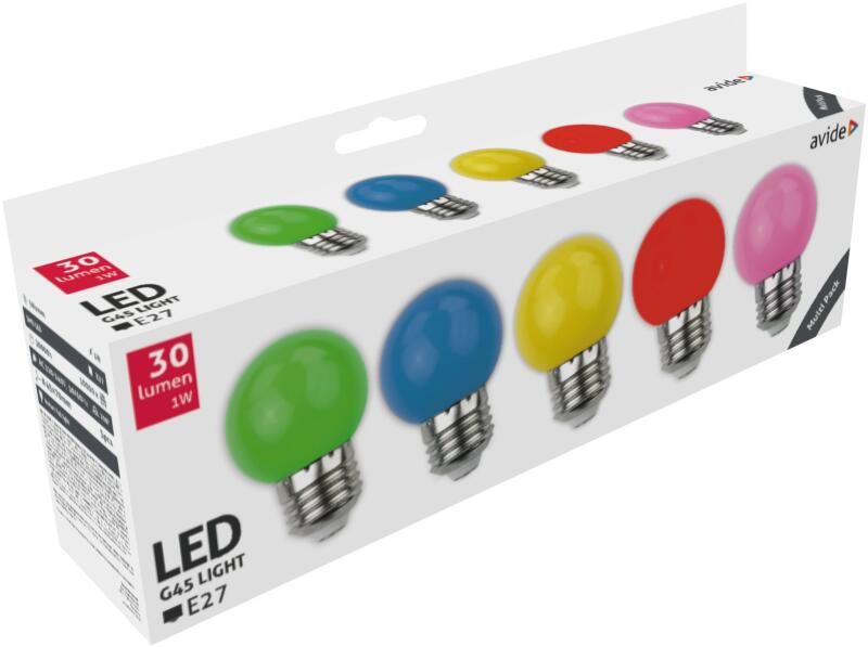 E27 1W 5x (ABDLG45-1W-B5)