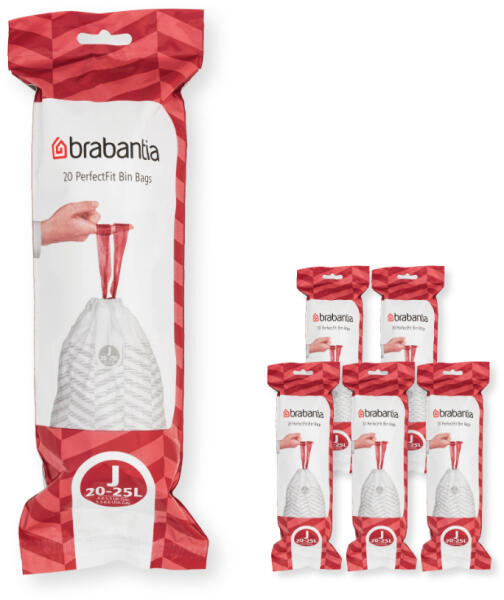 Szemeteszsákok J PERFECTFIT 20-25 l, 120 db, Brabantia (BRAB138362)