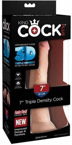Pipedream - King Cock Dildo cu Ventuza King Cock Triple Density (Dildo)