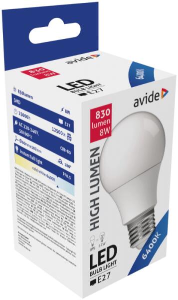A60 E27 8W (ABG27CW-8W-AP)