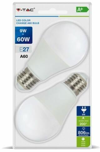 A60 E27 9W 3700K 2x (7309)