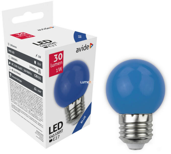 G45 E27 1W 30lm (ABDLG45-1W-B)